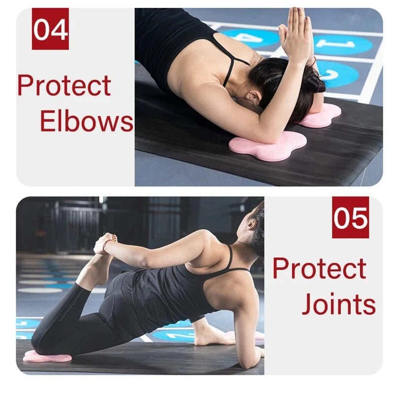 Hot! 2pcs yoga knee pad soft foam elbow support pad anti-skid wear-resistant joint protection multi-function yoga mat gym mat