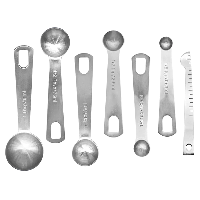 Tejesa 6/9/11Pcs Measuring Spoons Set Stainless Steel Seasoning Coffee Scoop Measuring Spoon With Scale Kitchen Baking Measuring Tools