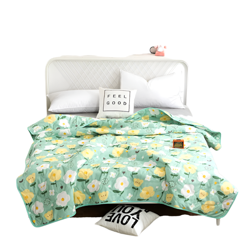 Hemasa  Silk  Thin Quilt Summer Blanket  Single/Queen/King