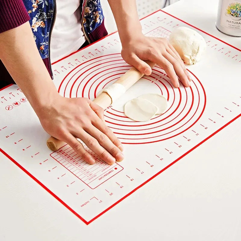 Hemasa Silicone Baking Mat Kneading Pad Dough Mat Pizza Cake Dough Maker Kitchen Cooking Grill Non-Stick Gadgets Bakeware Pastry Mat