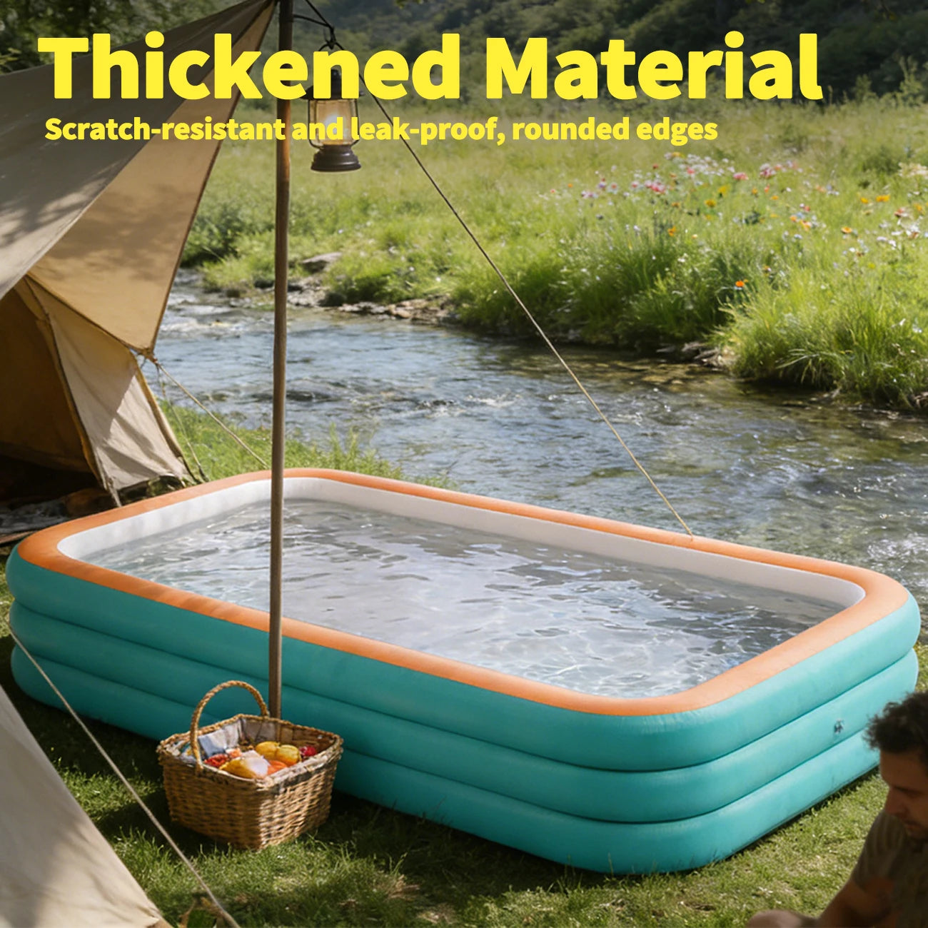 Tejesa  Family Inflatable Swimming Pool/ Suitable For Large Swimming Pools For Backyard And Lawn Parties