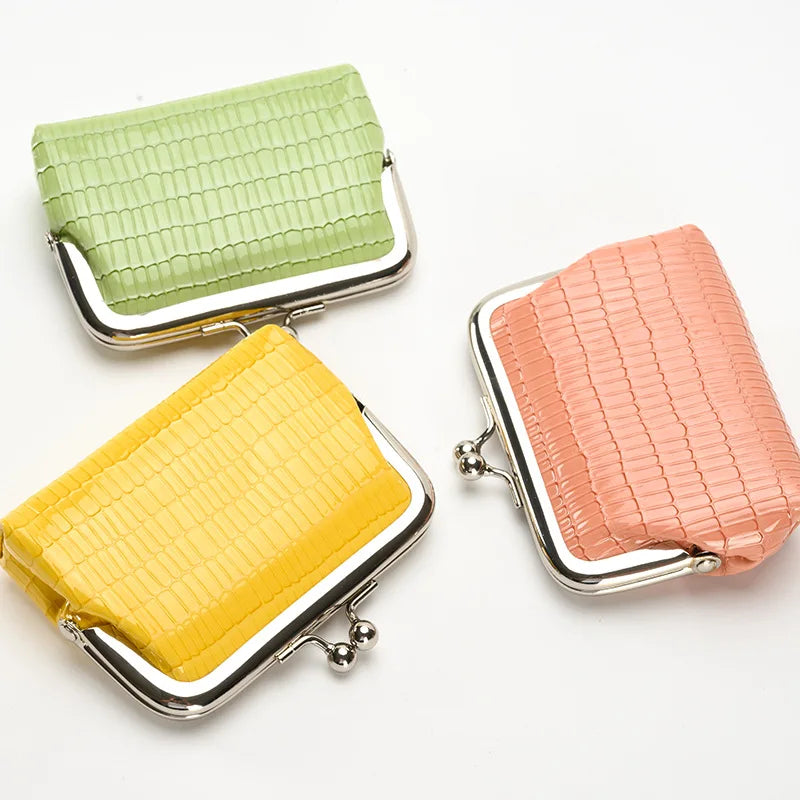 Hemasa  Women Short Wallet Ladies PU Vintage Coin Purse Zipper Large Capacity Multi Card Pocket Money Clip Mini Wallet