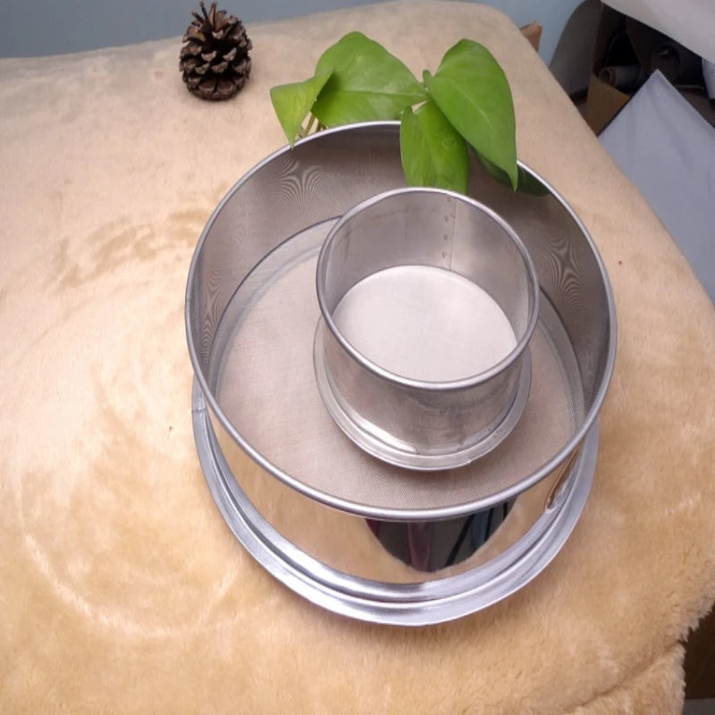 Hemasa 4-500M Round Stainless Steel Shakers Kitchen Flour Powder Filter Screen Soil Strainer