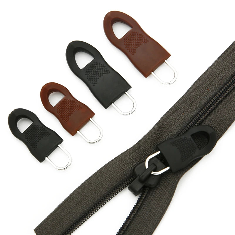 Zipper Slider Replacement Zipper Puller Tag Fixer Repair Kit Zipper for Sewing Clothes Travel Bag Suitcase Clothes Tent Backpack