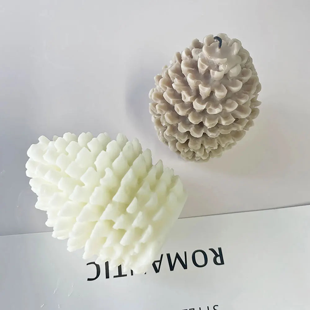 For Fun 3D Pine Cone Silicone Candle Mold DIY Handmade Aromatherapy Gypsum Resin Pinecone Crafts Making Home Decoration