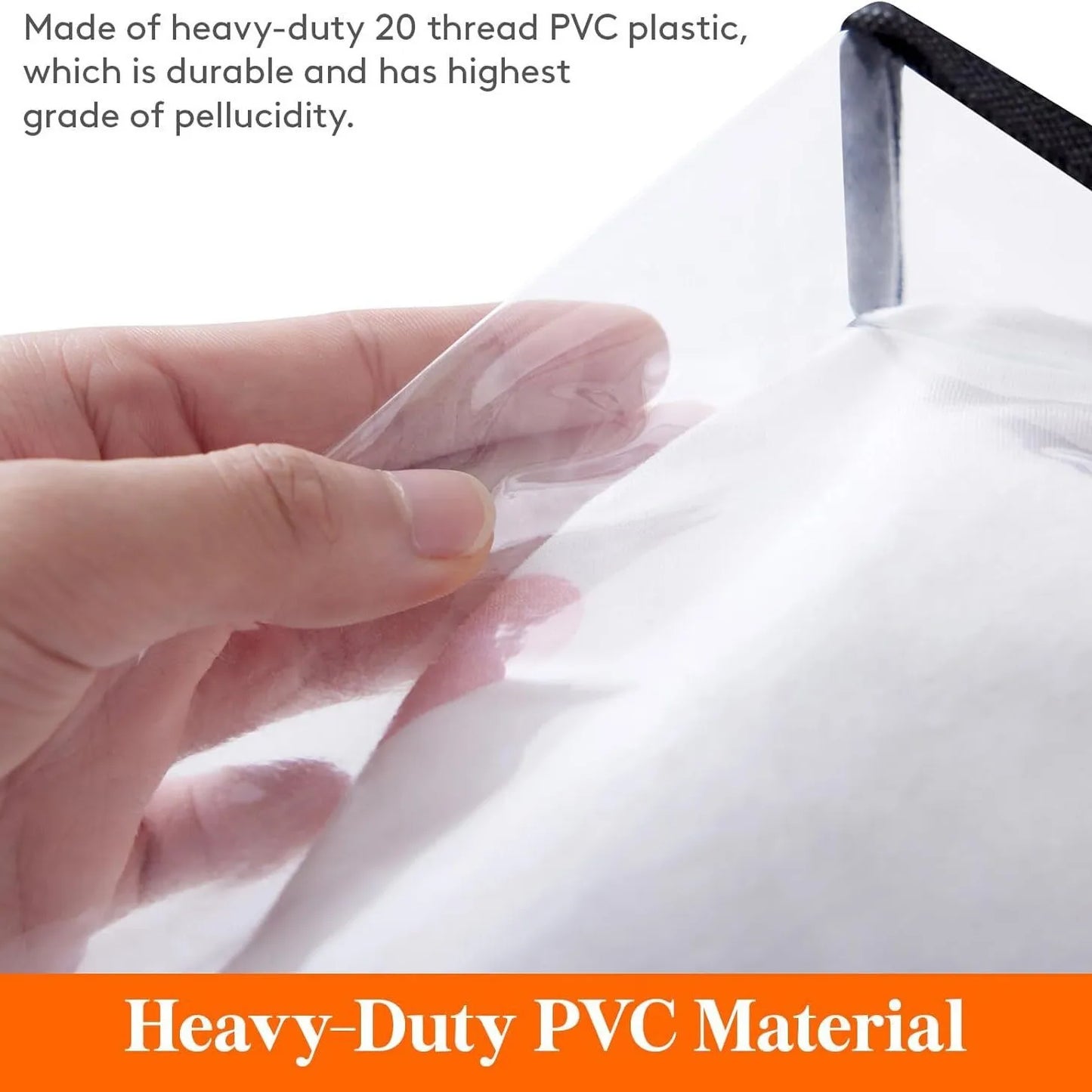 Tejesa Large Capacity PVC Storage Bag for Clothes And Quilts Transparent Moving Essential Cotton Quilt Storage Bag Home Organization