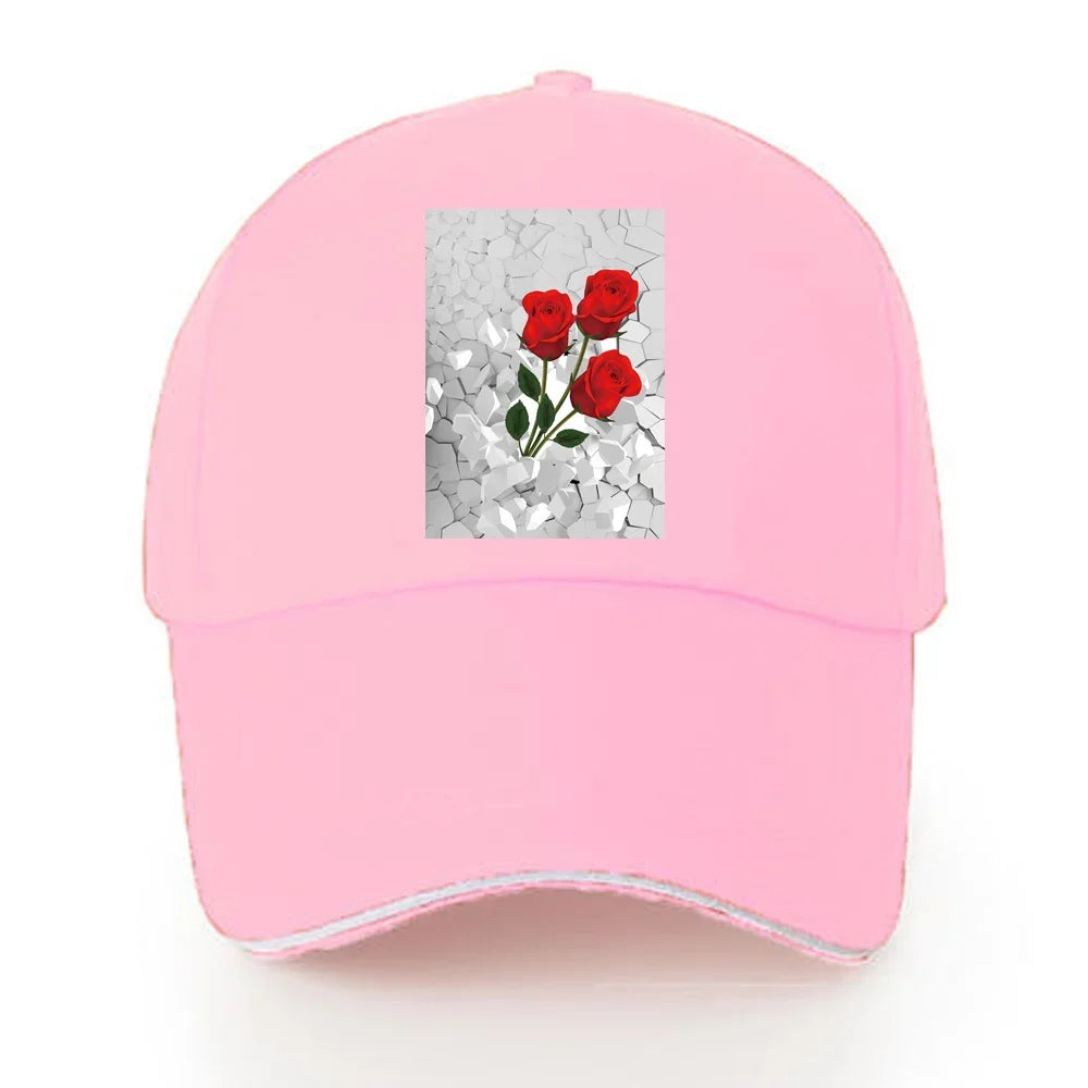 Baseball Caps Women Walking Visors Hat Autumn Outdoor Hats Unisex Adjustable Cotton Summer Sun Visors 3D Series Print Cap