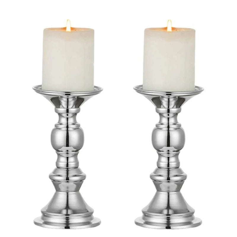 Tejesa Golden Candle Holders Wedding Table Decorations Metal Stand Candlestick For Wedding Birthday Bar Party Living Room Home Decor