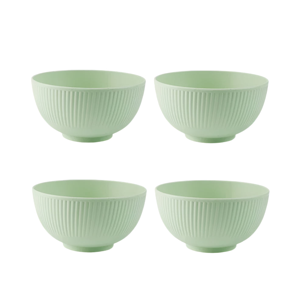 Hemasa 4Pcs Kitchen Tableware Wheat Straw Bowl /Wheat Rice Bowl  / Dessert Salad Rice Bowl Sets