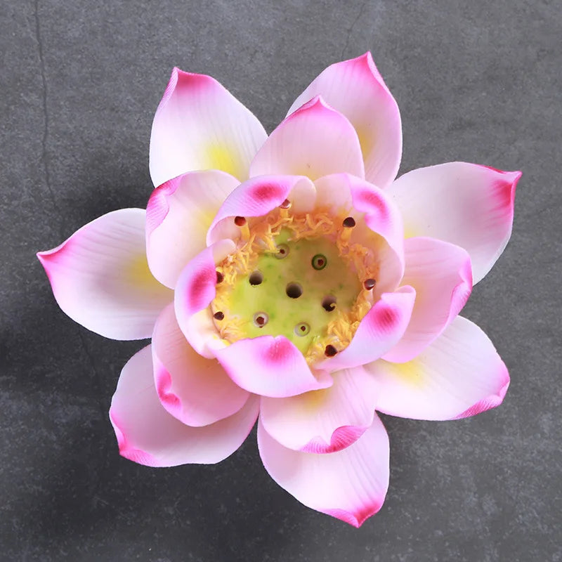 Ceramic Lotus Flower Shape Incense Burner Stick Cone Burner Holder Incense Base Plug Home Decoration Incense Burner Stick Holder