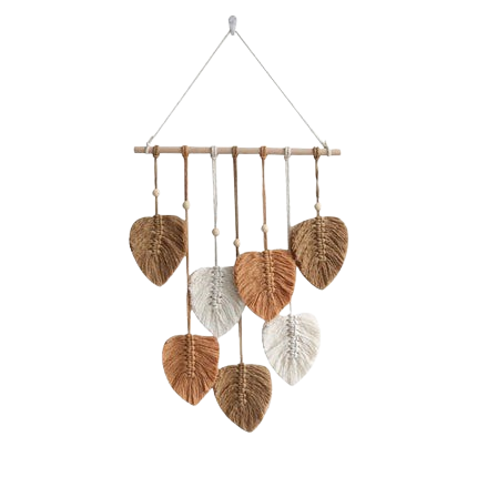 Hemasa Leaf Macrame Wall Hanging /Boho Woven Wall Tapestry