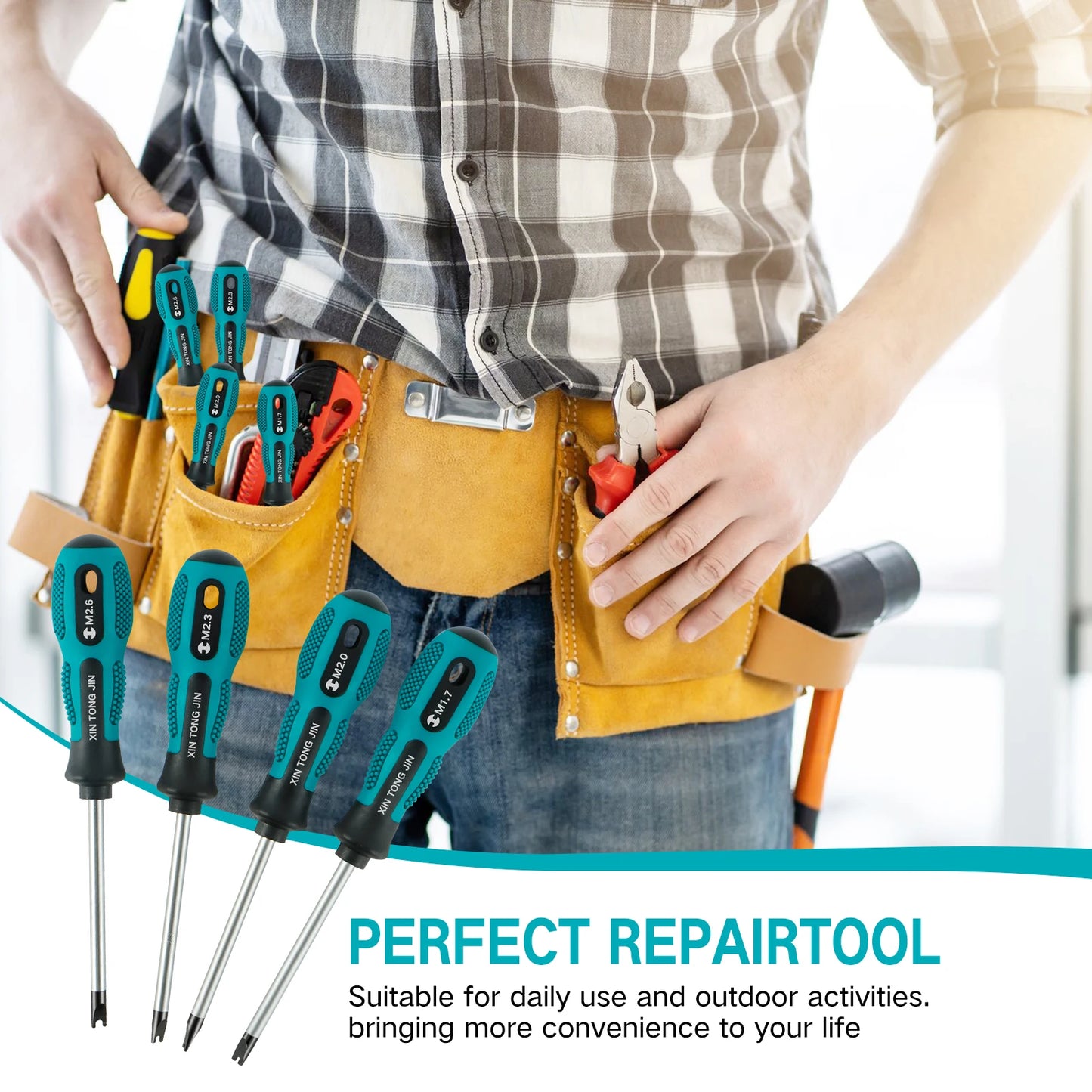 Tejesa4Pcs U-Shape Screwdrive Precision Cr-V Spanner Cacciavite for Carpentry Metalworker M1.7-2.6 Tournevis Hand Repair Tool Skrujern