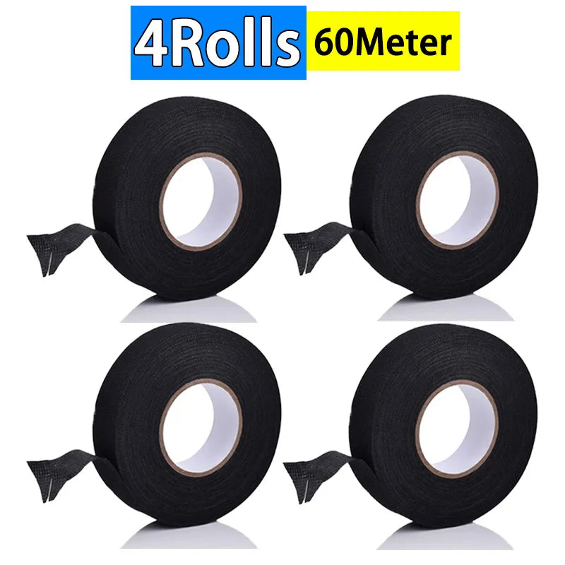 Tejesa Electrical Tape Heat Resistant Wiring Harness Fabric Waterproof  Automotive Insulating Adhesive Cloth for Cable Wire Wrap 1-10Pc
