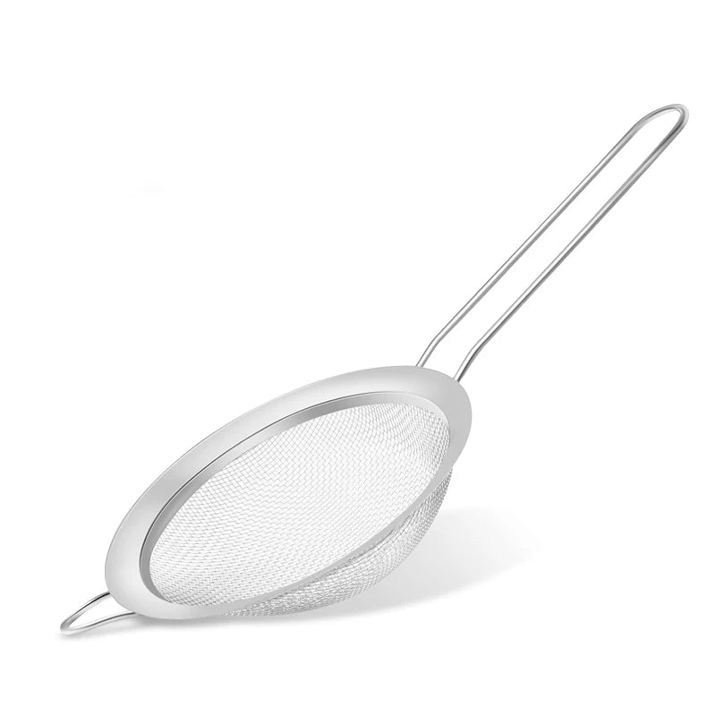 Hemasa 3/4Pcs /Set Stainless Steel Wire Fine Mesh Oil Strainer Flour Colander Sieve Sifter Pastry Baking Tools