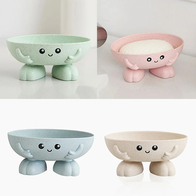 Hemasa  Non-slip Soap box  Cartoon Shape Storage Box Bathroom Accessories