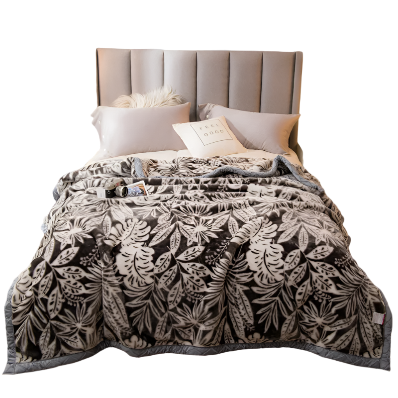 Hemasa New Flower Pettern  Pluffy warm blanket   150/180/200cm