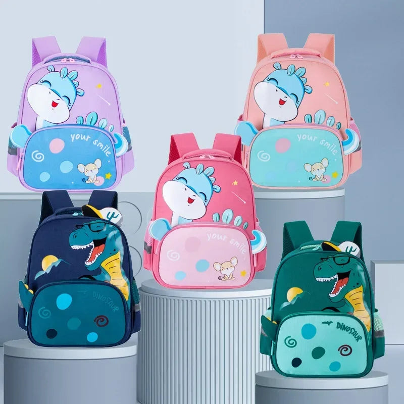 Hemasa Kindergarten School Bag Cartoon Dinosaur Baby Boys Backpacks for Preschool Kids