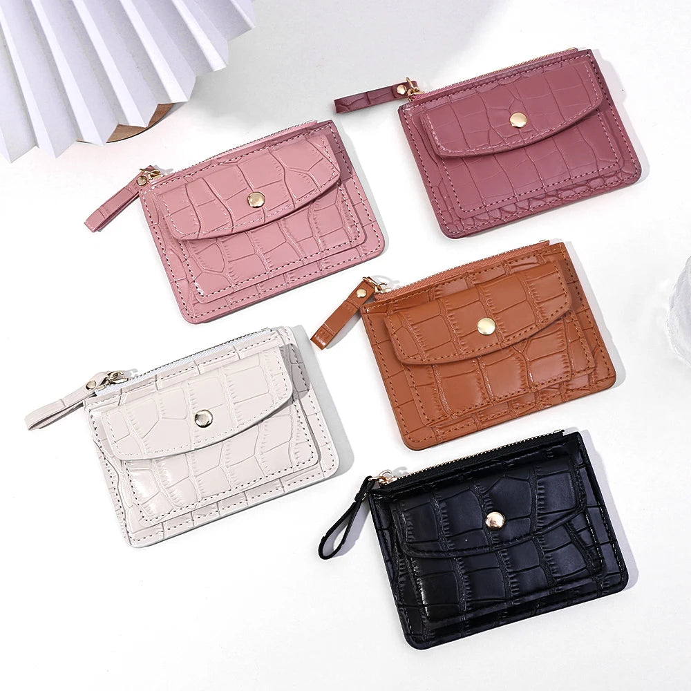 Hemasa Mini Wallets  Multi-Cards Holder For Women /Leather Female Purse Coin Short Wallet