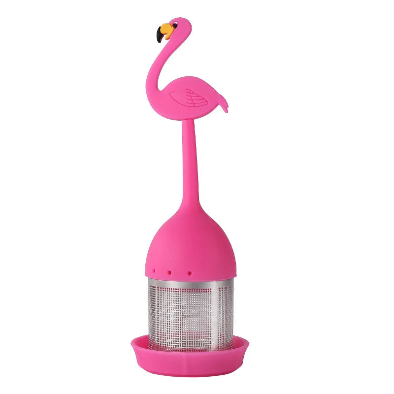 Silicone Handle Tea Infuser Stainless Steel Tea Ball Filter Teapot Cha Coffee Strainer Creative Lemon Orange Shape Spice Sieve