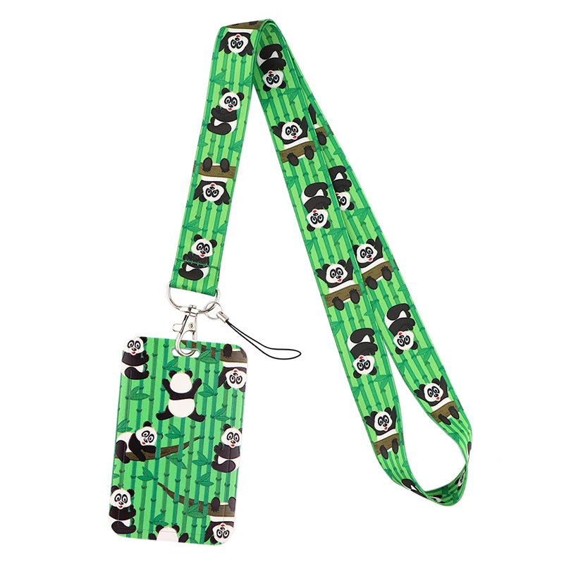 Tejesa  panda Lanyard Badge Holder ID Card /Lanyards Cell Phone Rope Key Lanyard Neck Straps Keychain