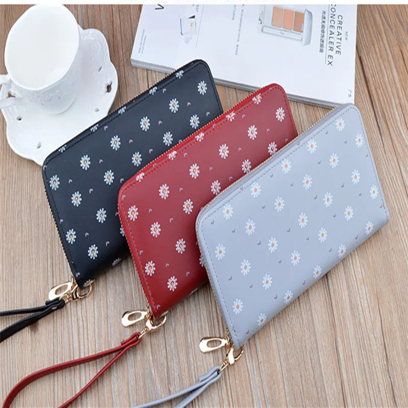 Purses for Women Fashionable Long Women's Zipper Wallet with Multiple Card Slots