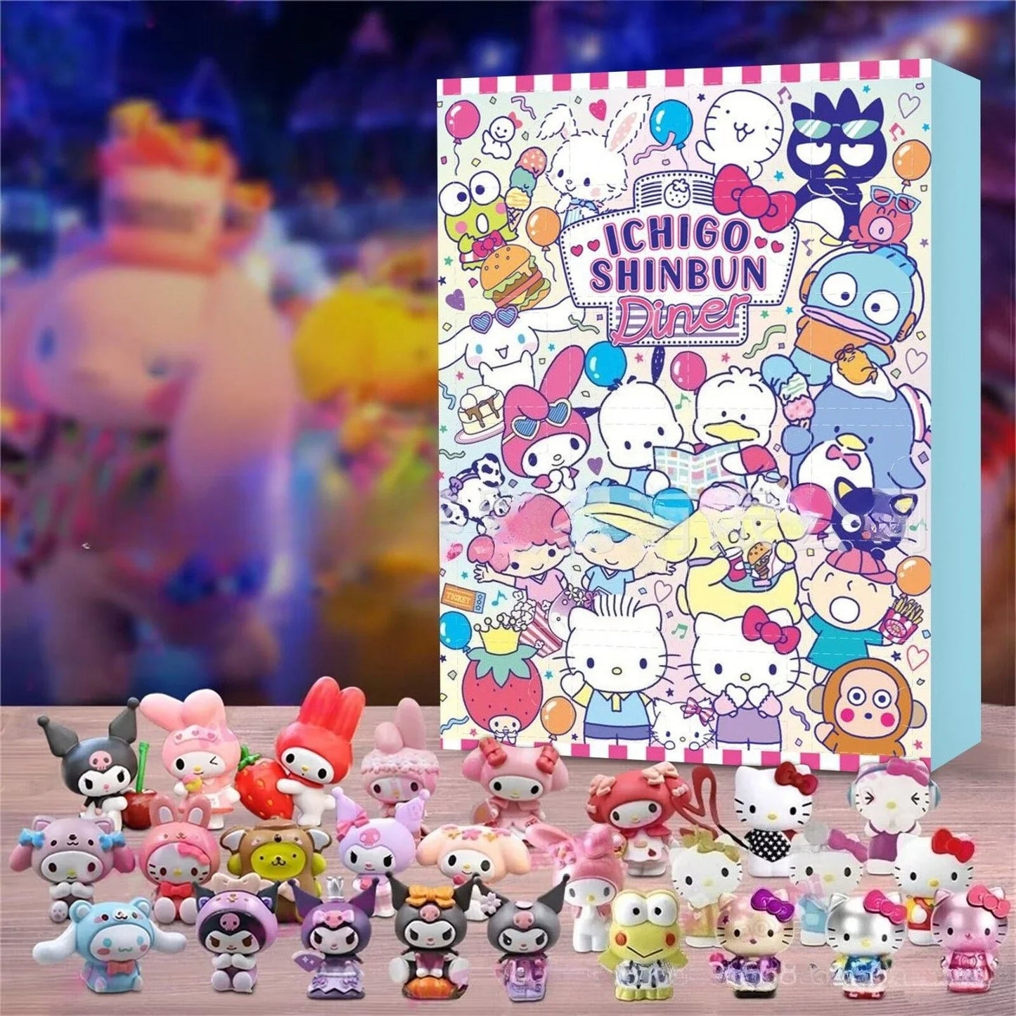 Tejesa Advent Calendar Cartoon Doll Christmas Decorative Gifts New Year 24 Days Countdown Surprise Blind Box
