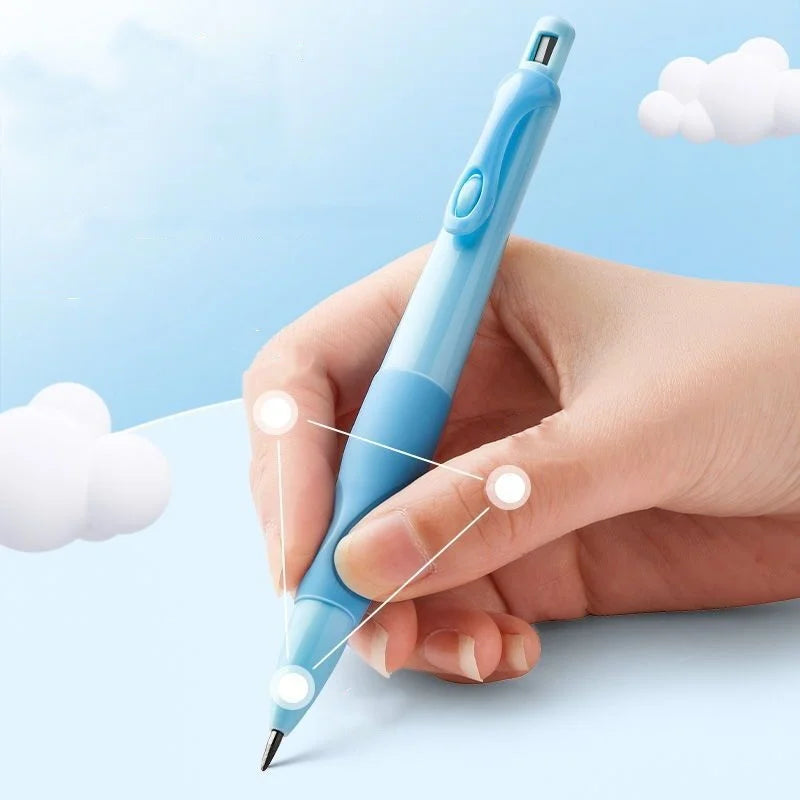 Hemasa Automatic Pencil 2.0mm Thick Lead Excellent Grip Activity Pencil Write Constantly Elementary School Students
