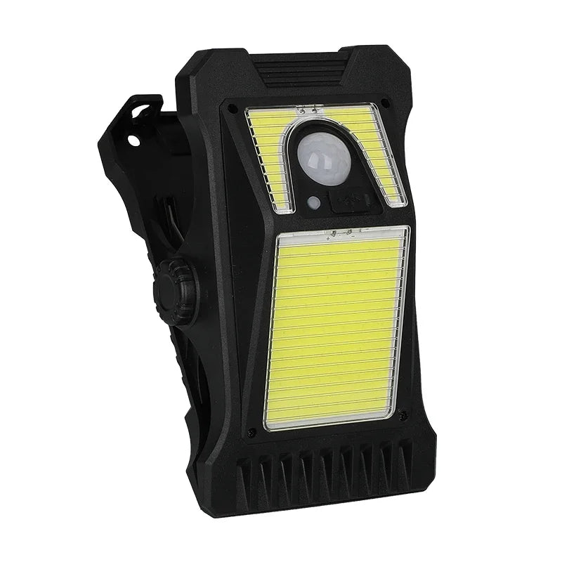 Hemasa High Power LED Solar Garden Lights Outdoor Solar Clip Light Motion Sensor Camping Lamp Fence Street Landscape Wall Decoration