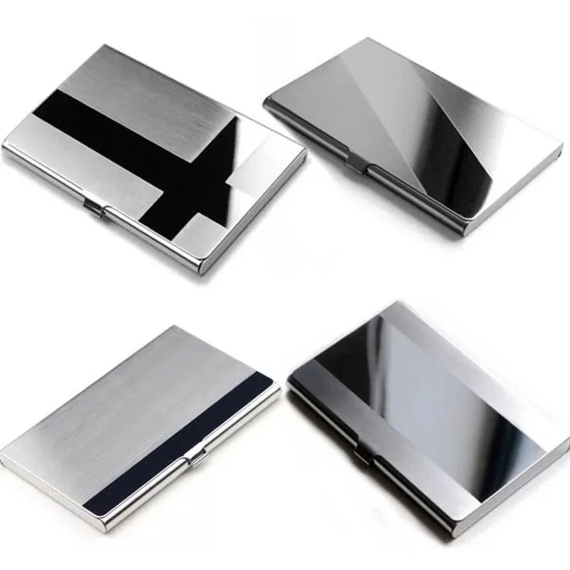 1pc Card Holder Men RFID Blocking Aluminum Metal Slim Wallet Money Bag Anti-scan Credit Card Holder Thin Case Small Male Wallet