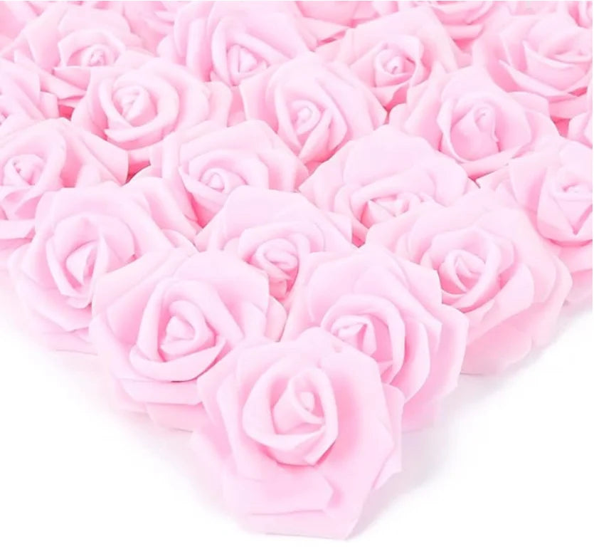 10/20/50Pcs Artificial Foam Rose Flowers PE Fake Flower for Home Room Dceor Wedding Party Halloween Thanksgiving Christmas Decor