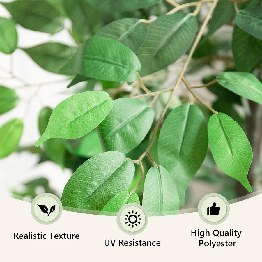 180CM Artificial Tree Artificial Banyan Tree Removable Fake Plant Potted Tree Artificial Ficus Tree For Christmas Room Decor