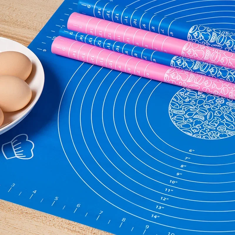 Tejesa 70/64/40Cm Silicone Kneading Dough Mat / Nonstick Cookie Cake Baking Mat /Fondant Pizza Biscuit Rolling Pad