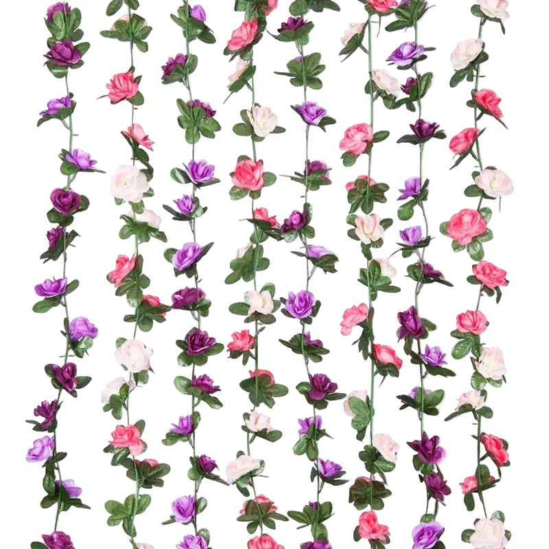 Hemasa 2.5m   4Pcs Artificial Flower Rose Vines Leaves Ivy Christmas Garland Diy Home Garden Wedding Decoration Silk Flowers