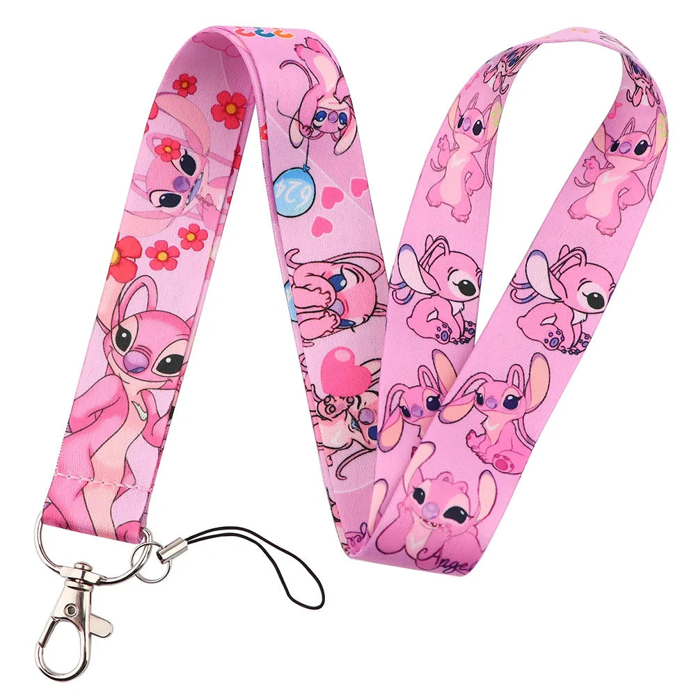 Stitch Lanyard Adjustable Long Mobile Phone Lanyard Anime Neck Straps Accessories Lanyard Hanging Ornaments Charm Anti-lost Lany