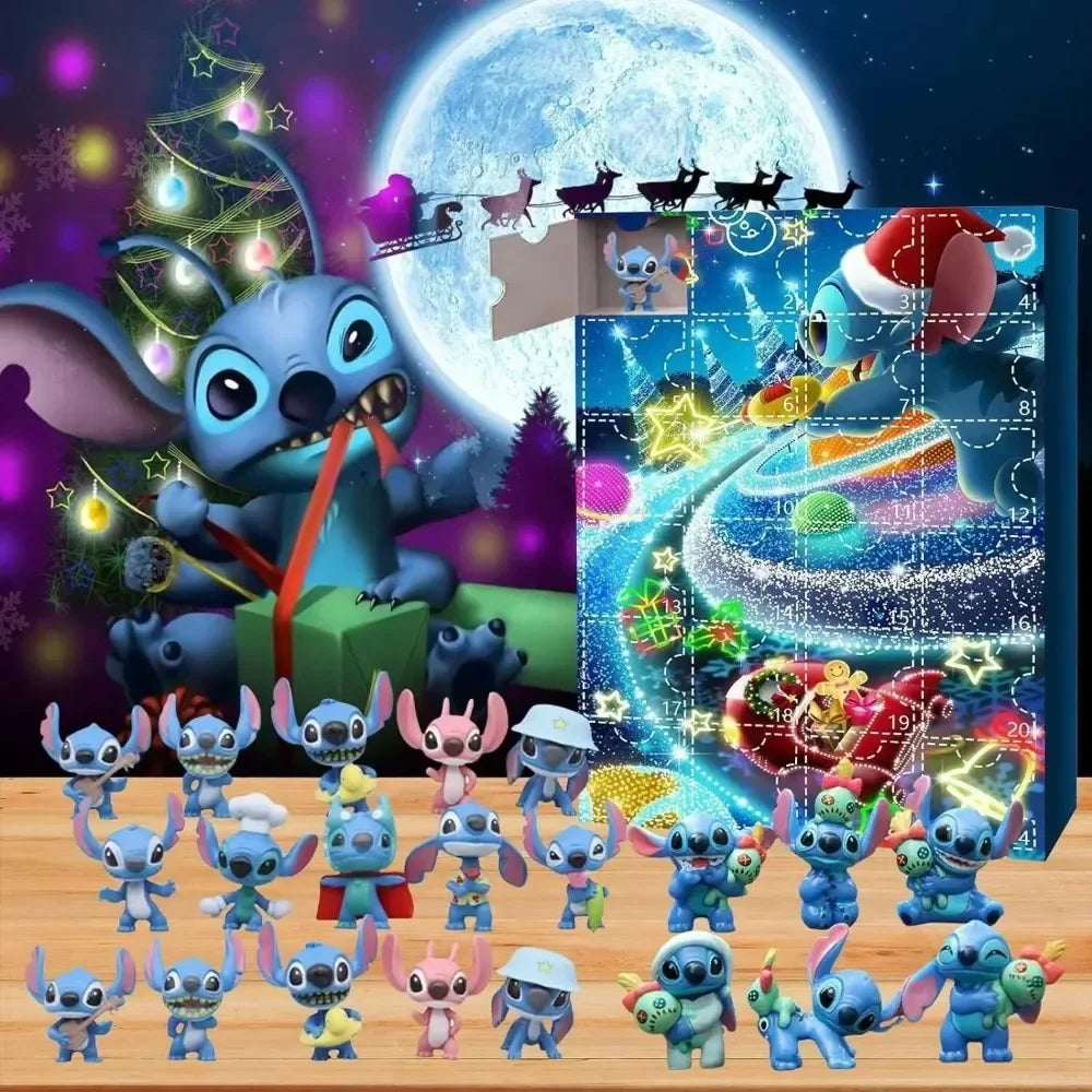Tejesa Advent Calendar Cartoon Doll Christmas Decorative Gifts New Year 24 Days Countdown Surprise Blind Box