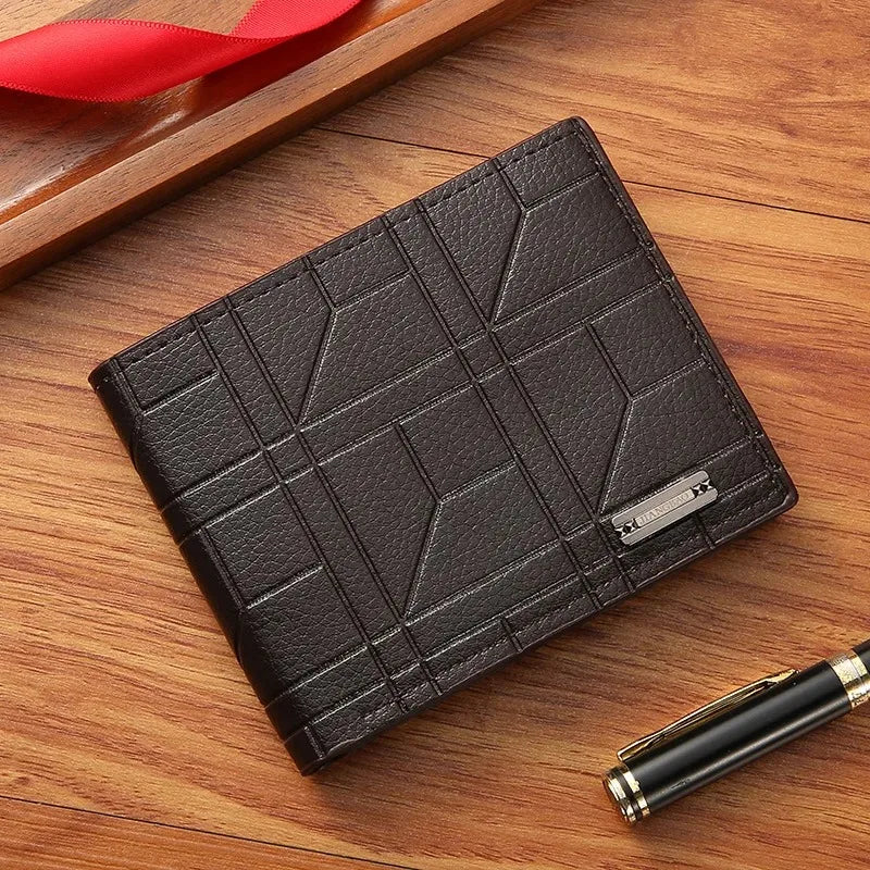 PU Leather Wallets Purses Men Women Business Foldable Multi-Card Wallet Picture Coin Purse Slim Money Credit ID Cards Holder Bag