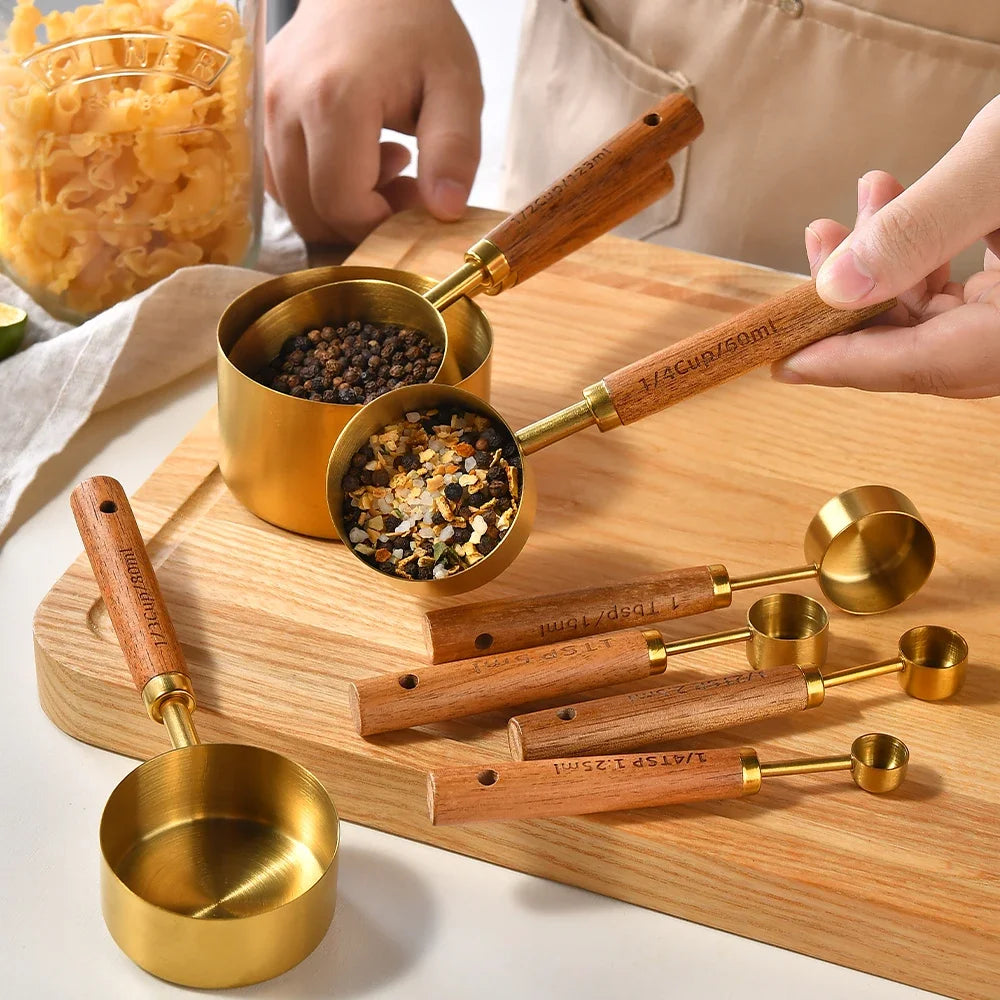 Hemasa 8Pcs Stainless Steel Multifunctional Measuring Spoon Set