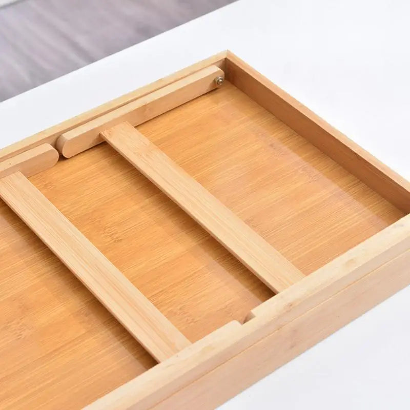 Breakfast Tray For Bed Wood Breakfast Tray With Foldable Legs Versatile Design Small Dining Table For Bed Counter Narrow Cabinet