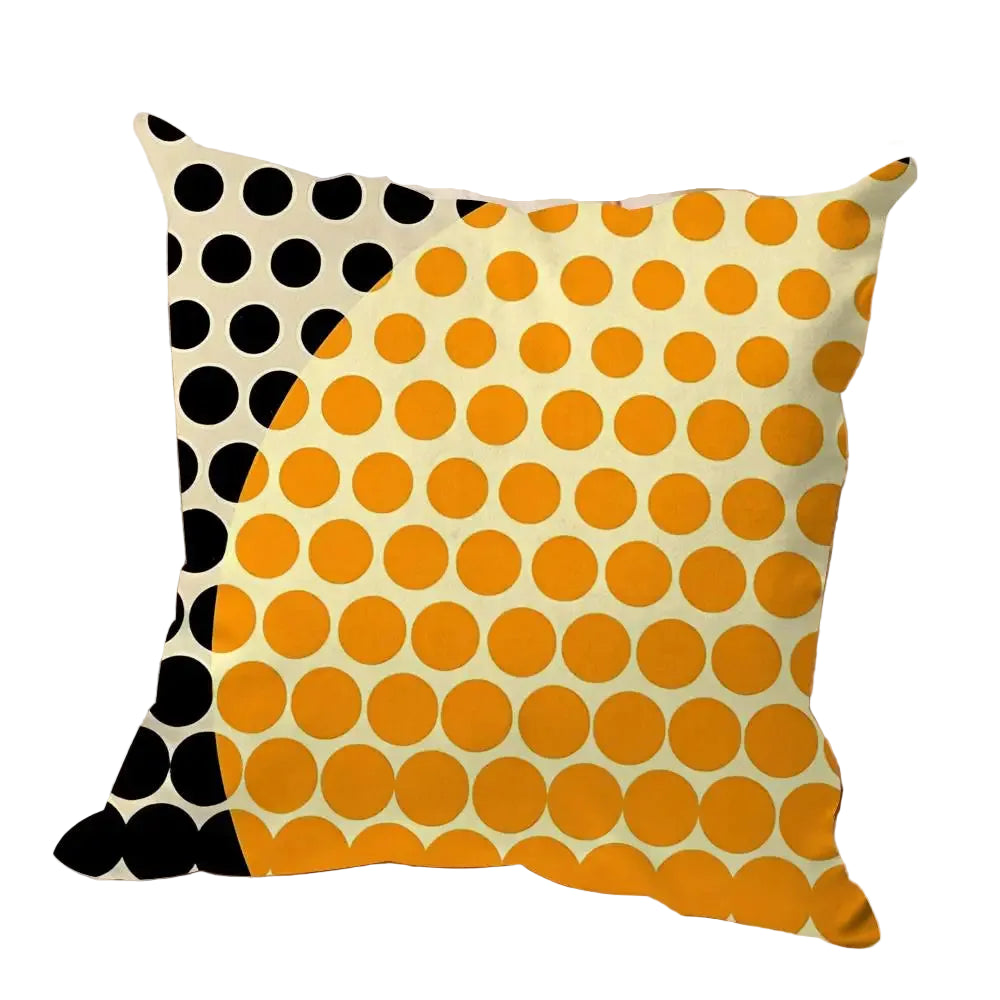 Hemasa  4Pcs Geometry Cushion Cover Soft Plush Fabric Double-Sided Printed Sofa Cushion Cover for All Seasons Home Decor