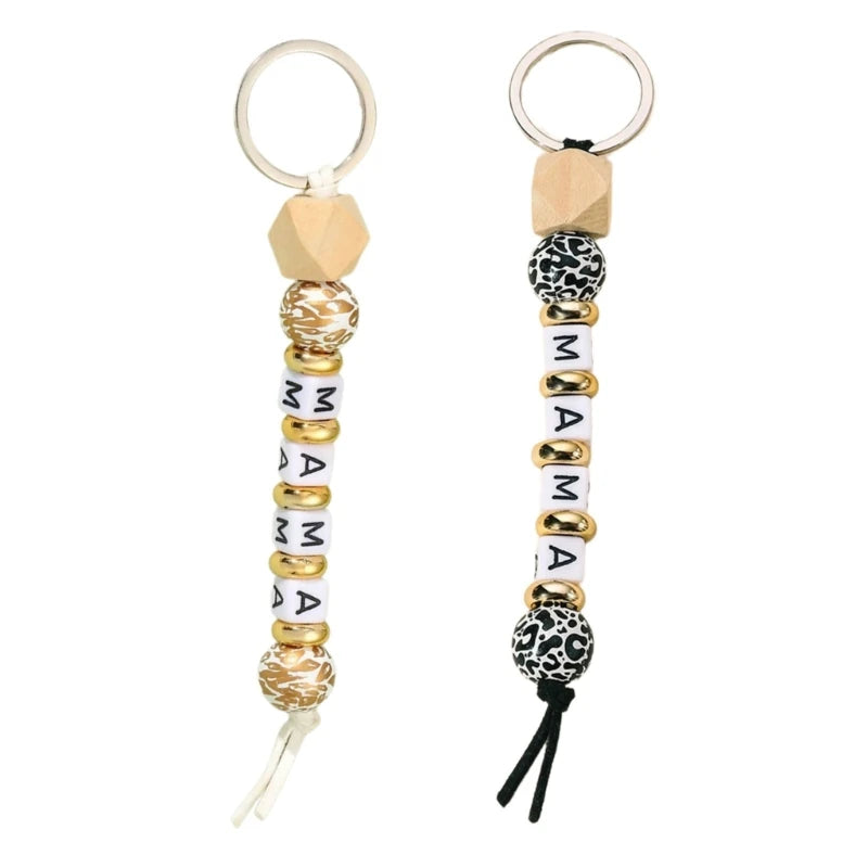 Hemasa  Keychain with Silicone Beads  Keyrings Hangings Decoration  for Bag /Purse
