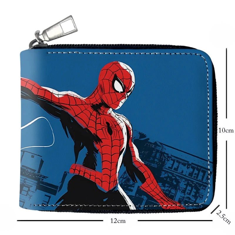 Hemasa Spider-Man Round Zipper Wallet Cool Design with Zipper Pocket