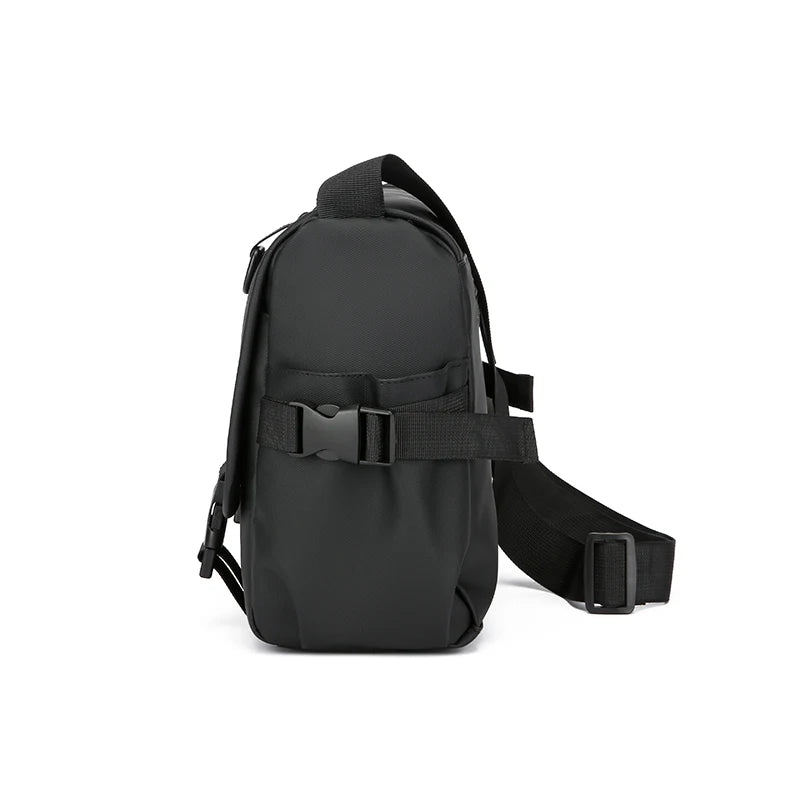 High Quality Soft PU Leather Men's Shoulder Bag Fashion Casual Messenger Bag A4 Book Document Bag Male
