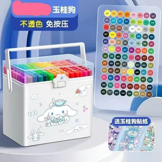 Kawaii Sanrio Kuromi Cinnamoroll Acrylic Marker Washable Dedicated Stackable Colors Color Opaque Color Opaque Cute Gift Harmless
