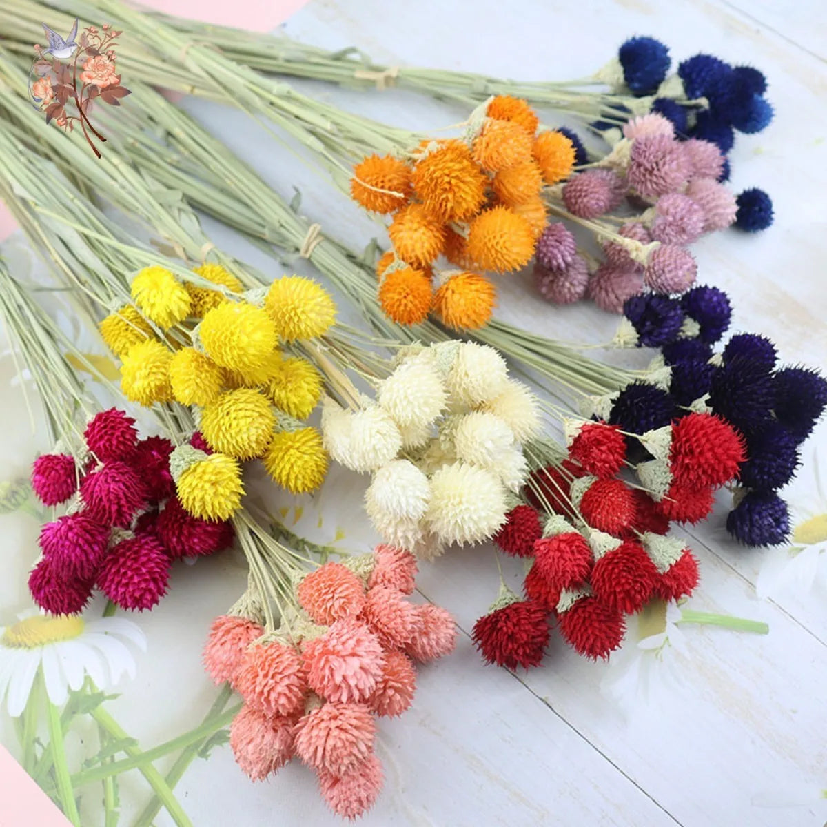 Natural Dried Strawberry Fruit Flower Bouquet DIY Handmade Christmas Floral Decor Wedding Party Decoration Home Table Ornaments