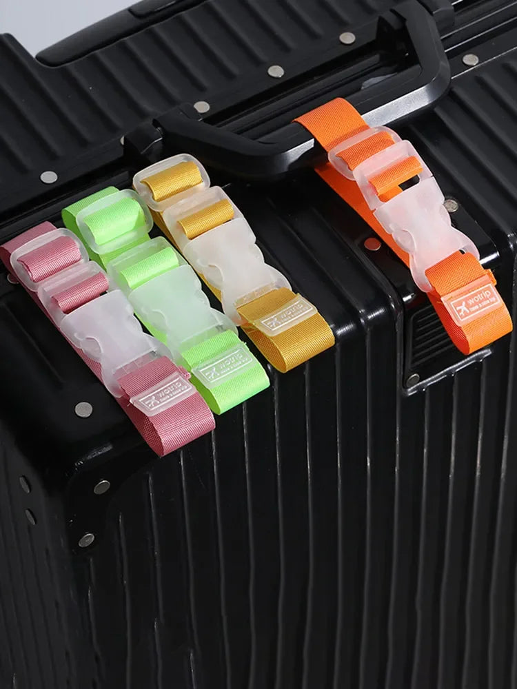 Hemasa  6pack Multifunctional Color Random Luggage Bag Buckle Portable Travel Fixed Strap Anti-loss Packing Entrainment Pendant