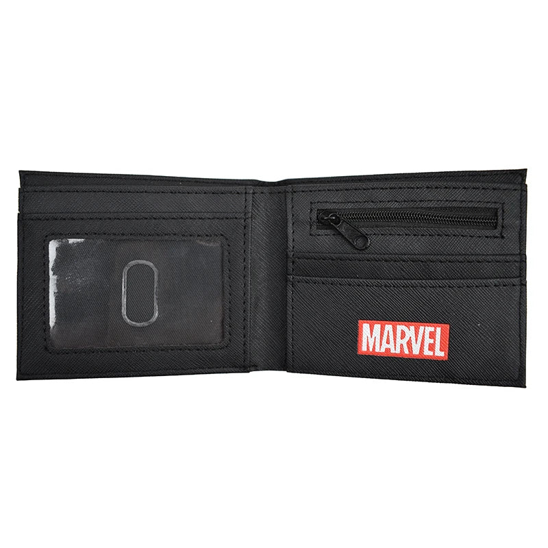 Hemasa Comics Cartoon Spider Man Wallet Metel Design Short Purse with Coin Pocket