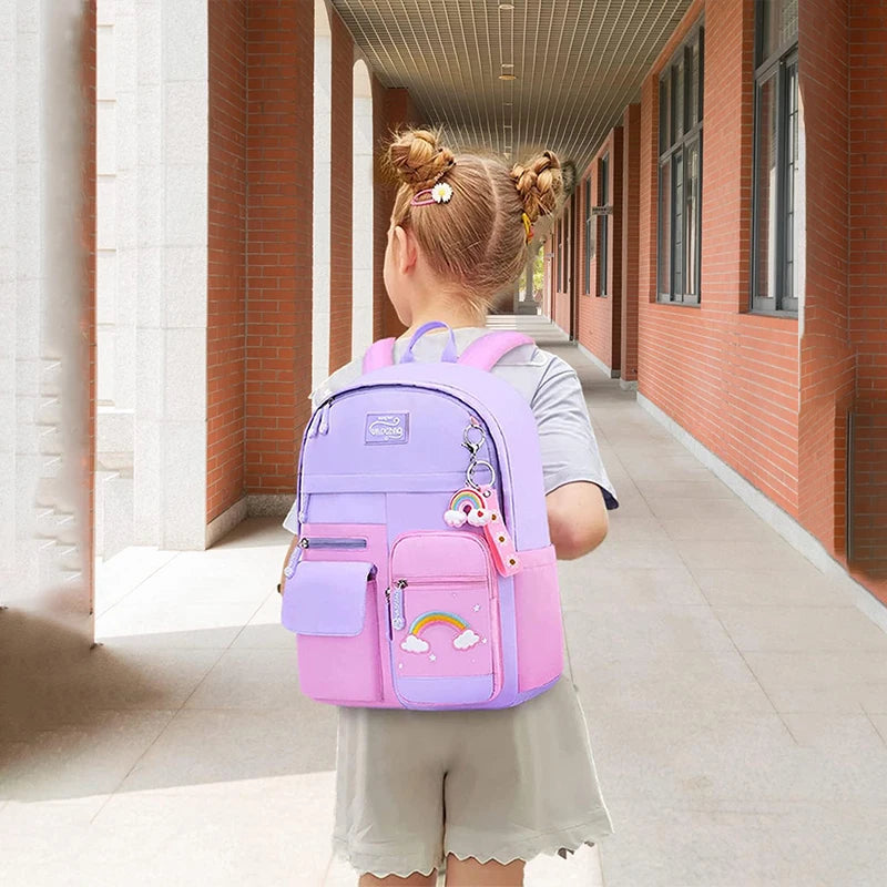 Children School Bags for Girls Lightweight and Waterproof Primary School backpack Kids Book Bag Schoolbag mochila