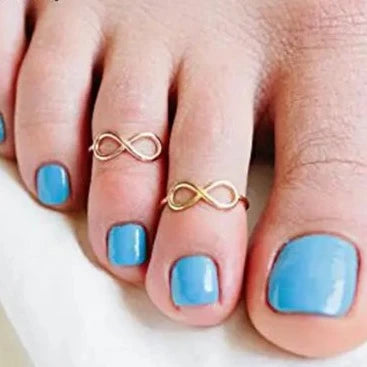 Hemasa 2 Pcs Europe American  Toe Rings
