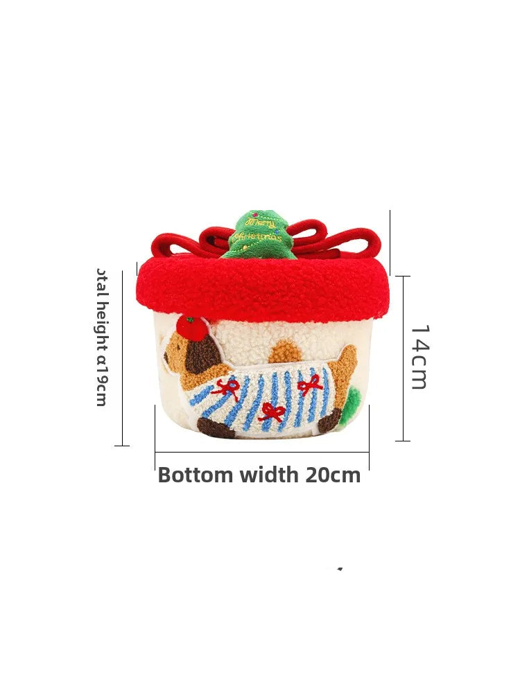 Tejesa Dopne Cotton Tead Woven Storage Basket Cute Living Room Sna Miscellaneous Goods Storage Box Bedroom Cosmetic Organizer...