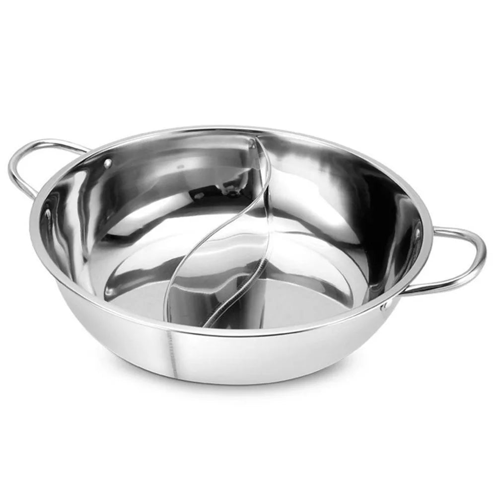 Tejesa 28cm Stainless Steel Twin Divided Double Pot Hotpot Cooker  Hot Pot Kitchen Pan